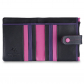 Кожаный кошелёк Visconti M77 Black Multi открытый вид