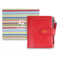Кожаный кошелёк Visconti M77 Red Multi с коробкой